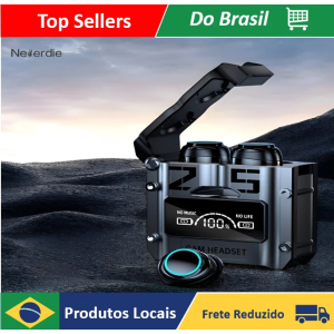 Fone De Ouvido Sem Fio Bluetooth M25 TWS Com Controle De Toque Redução De Ruído Estéreo Para Jogo...