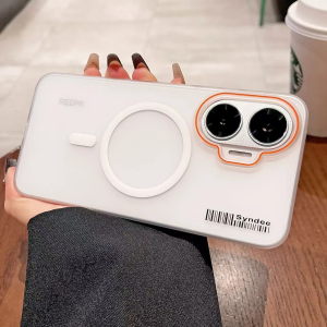Capa Magnética Antichoque Ice Fog com Padrão de Código de Barras Colorido e Elegante para Xiaomi ...