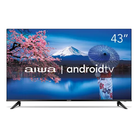 Smart TV AIWA 43” Android Full HD Borda Ultrafina HDR10 Dolby Áudio AWS-TV-43-BL-02-A por R$ 1,49