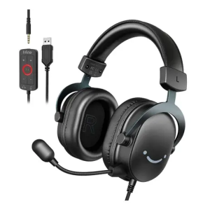 Headset Gamer Fifine H9 Som Surround 7.1 USB Console e PC Preto - H9 — 65% OFF