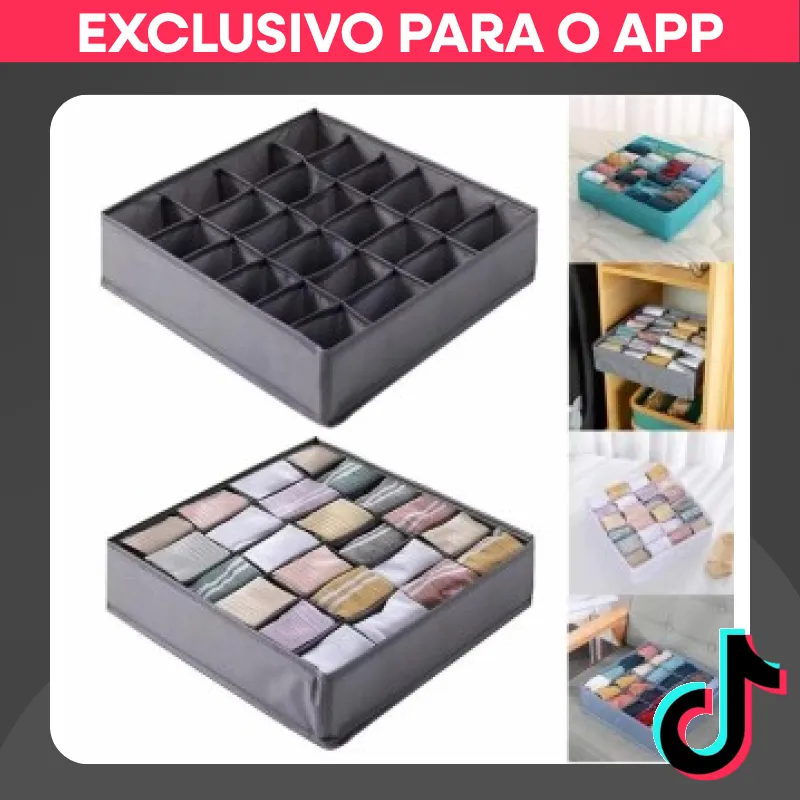 Colmeia Organizadora com 24 Divisórias Organizador de Guarda Roupas Peças Intimas em promoção na ...
