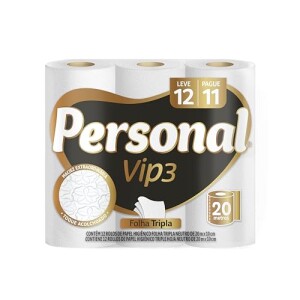 Achamos: Papel Higiênico Personal Vip Folha Tripla 12 Rolos 20M por R$ 17,00