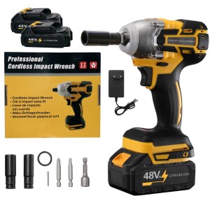 Chave Impacto Sem Escova 48V amarelo — 30% OFF