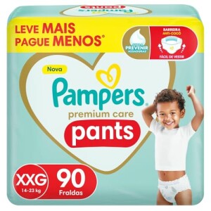 Fralda Pampers Pants Premium Care XXG 90 Unidades em promoção na Amazon
