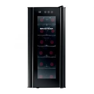 Adega Climatizada Brastemp 12 Garrafas com Painel Touch All Black BZC12 B Preto por R$ 719,00