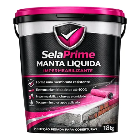 Manta Líquida 18kg Para Laje, Telhado E Parede Externa em promoção na Mercado Livre