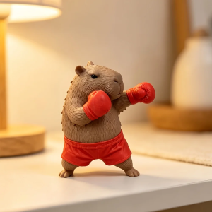 Ornamento de Capivara Fofo Decoração de Mesa de Escritório Decoração de Carro Modelo Animal Criat...