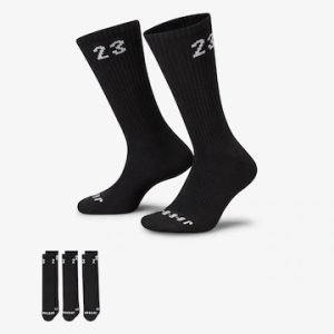 Meia Jordan Essentials (3 Pares) Unissex — 61% OFF