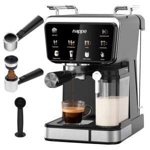 Achamos: Cafeteira Nappo Expresso NEC-282 9 em 1 Multicápsulas 1350W por R$ 634,80