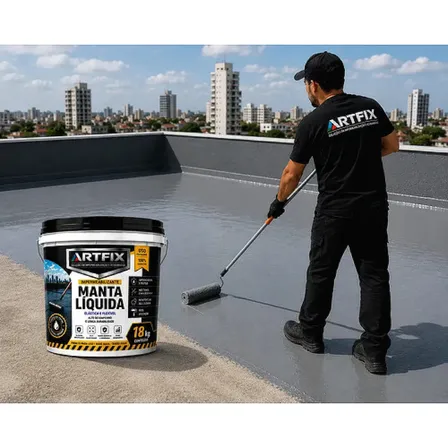 Manta Liquida Emborrachada 18kg Impermebilizante Premium por R$ 185,00