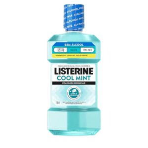 Listerine Cool Mint Enxaguante Bucal Sem Álcool, 500mL: de R$ 26,19 por R$ 15,86