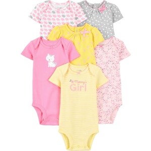 Body pacote com 6 bodies sem mangas simple joys by carter’s meninas: de R$ 165,71 por R$ 13...