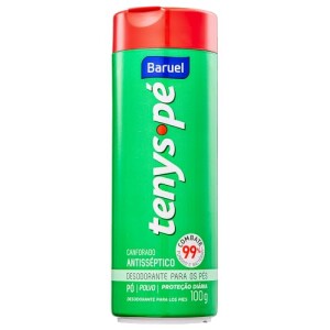 Tenys Pé Baruel Canforado Pó 100g - Desodorante em pó para os pés: de R$ 13,49 por R$ 9,94