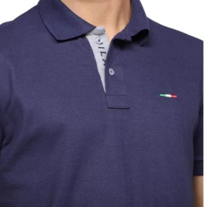 Camisa Polo Masculina Básica Industrie Piquet no Estilo Clássico Bordado Itália em promoção na Ne...