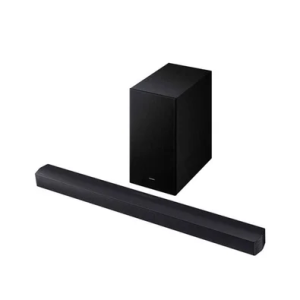 Achamos: Soundbar Samsung HW-B450F 2.1 Canais com Subwoofer Dolby Audio Bluetooth Preta - HW-B450...