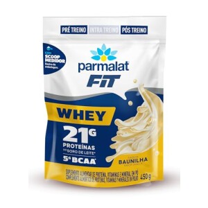 Whey Protein Concentrado Baunilha Parmalat Fit 450g com 13% de desconto