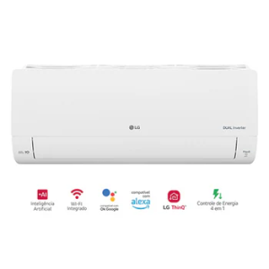 Ar-Condicionado Split LG Dual Inverter 9.000 BTUs S3-Q09AA33C - S3-Q09AA33C com 44% de desconto
