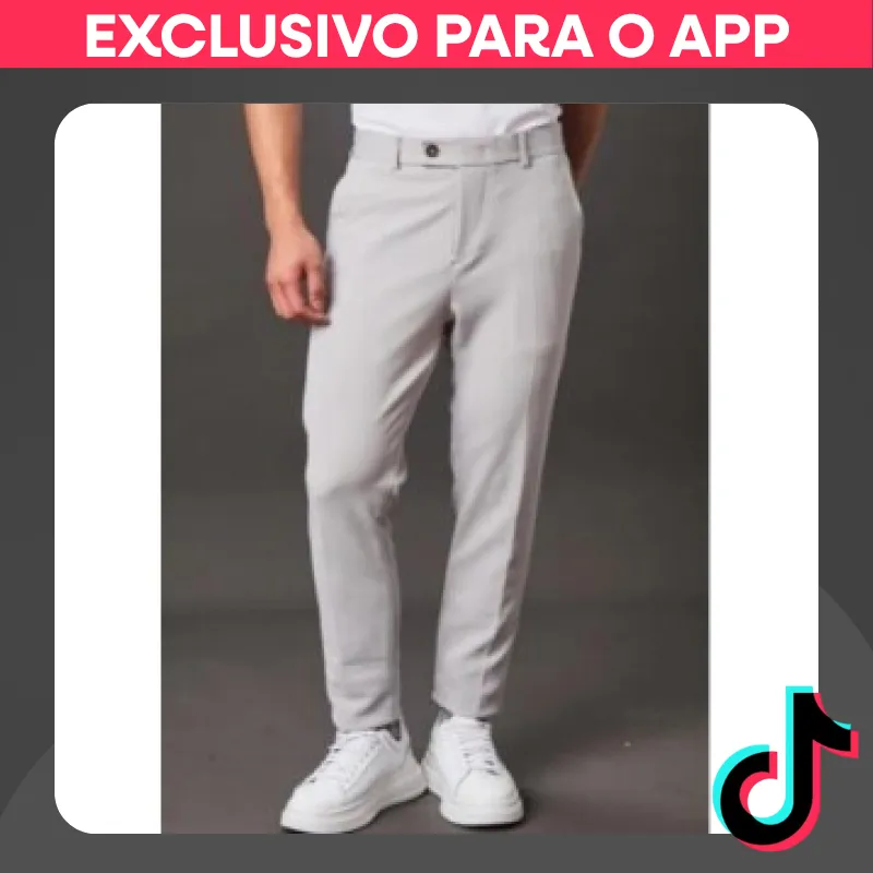 Calça Alfaiataria Masculina: Malha com Elastano Não amassa estica.: de R$ 133,50 por R$ 99,40