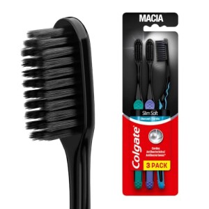 Achamos: Colgate Slim Soft Black Escova de Dente 6 Unidades por R$ 29,25