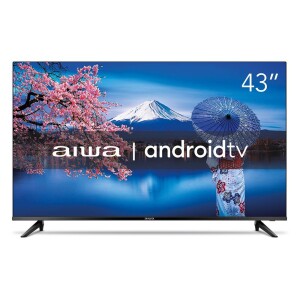 Achamos: Smart TV AIWA 43” Android Full HD Borda Ultrafina HDR10 Dolby Áudio AWS-TV-43-BL-02-A po...