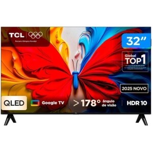 Smart TV 32" TCL Full HD QLED 32S5K Google TV 2 HDMI — 47% OFF