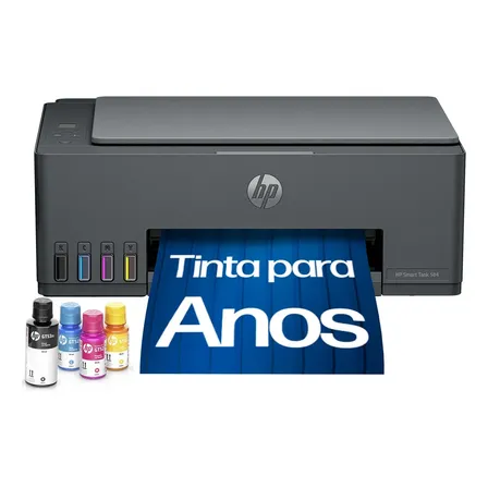 Impressora Multifuncional HP Smart Tank 584 - Preta em promoção na Mercado Livre