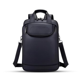 Mochila Couro Reforçada Executiva Grande Mochila Para Notebook Trabalho Viagem Escola Com Cabo De...