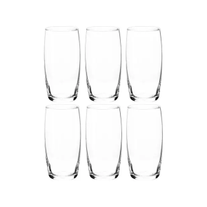 Jogo de Copos de Vidro 300ml 6 Peças Nadir Oca Long Drink — 72% OFF