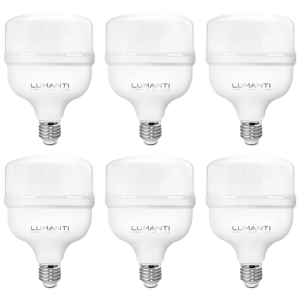 Achamos: Lâmpada LED Bulbo Lumanti 50W E27 Bivolt Branco Frio 6500K por R$ 38,90