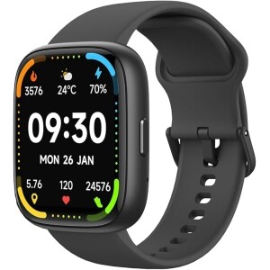 Bettdow SmartWatch, relogio smartwatch com Ecrã tátil e Alexa, à prova d'água IP68, relogio femin...