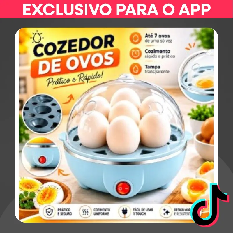 Cozedor de Ovos Portátil Elétrico: A vapor 110v220v Cozinhe fácil! com 25% de desconto