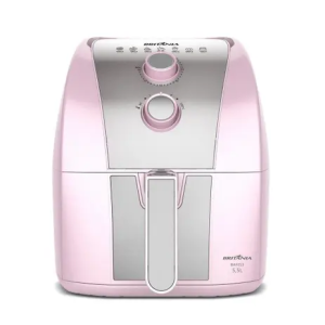 Air Fryer Rosa Britânia 5,5L Sem Óleo 1500W BAFE53 110V por R$ 269,91