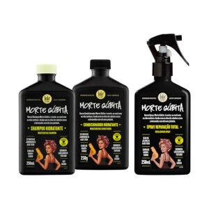 Kit Morte Súbita Lola - Shampoo 250ml, Condicionador 250g, Spray Reparaçao 250ml: de R$ 119,90 po...