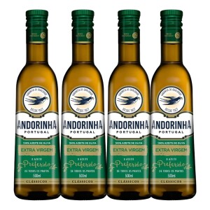 Achamos: Kit Azeite Extra Virgem Andorinha 500ml - 04 Unidades por R$ 111,07
