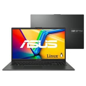 Notebook ASUS Vivobook Go 15 Ryzen 5-7520U, 16GB RAM, SSD 512GB, Tela 15,6" Full HD, Linux com 26...