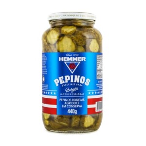 Pepinos em Conserva Agridoce Hemmer Vidro 440G — 30% OFF