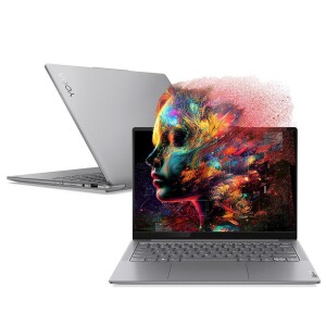 Notebook Lenovo Yoga Slim 7i Core Ultra 5 16GB 512GB SSD Tela de 14" OLED Windows 11 - 83GM0003BR...
