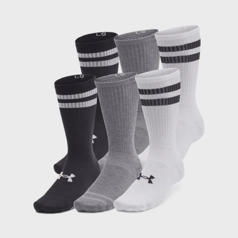 Meia Cano Alto Under Armour Essential - 6 Pares - Unissex: de R$ 199,99 por R$ 62,99