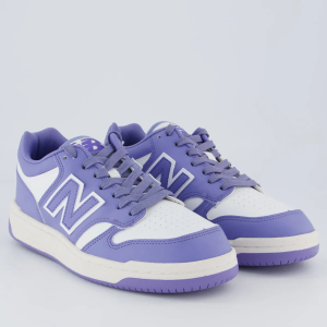 Tênis New Balance 480 Low Feminino Lilás e Branco — 44% OFF