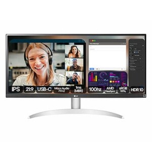 Achamos: Monitor LG UltraWide 29WQ600B-W Tela IPS de 29" 21:9 USB-C 7Wx2 MaxxAudio 1ms (MBR) 100H...