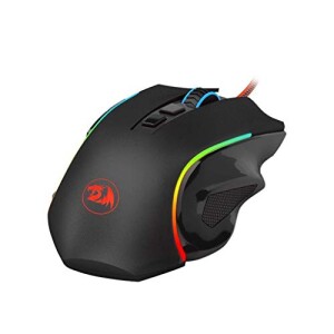 Mouse Gamer Redragon Griffin Preto RGB 7200 DPI M607 com 61% de desconto