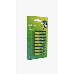 Pilha Alcalina AAA Elgin 16 unidades com 32% de desconto