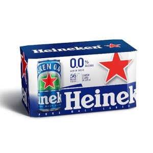 Heineken Cerveja Lager, Sem Alcool Lata 269ml, Pack 8 Unidades com 12% de desconto