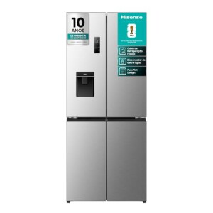 Achamos: Geladeira Hisense Multidoor 460L Frost Free Inverter Inox 127V por R$ 4.298,99
