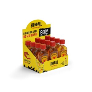 Fireball Whisky Canela Kit com 12 Miniaturas de 50ml - 600ml Total com 13% de desconto