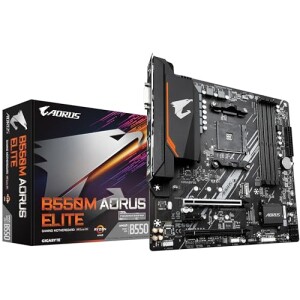 Placa Mãe Gigabyte B550M AORUS ELITE (AM4DDR4HDMIM.2(PCIe,NVMe,SATA3)VRM SolutionUSB3.2) - B550M ...