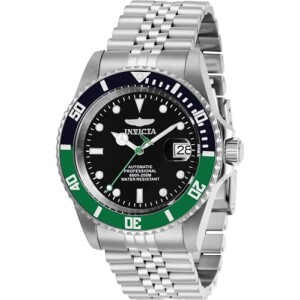 Invicta Relógio automático masculino Pro Diver com pulseira de aço inoxidável prata (modelo: 2917...