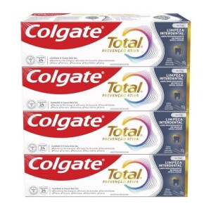 Colgate Total Prevenção Ativa Creme Dental 4x90g por R$ 23,99