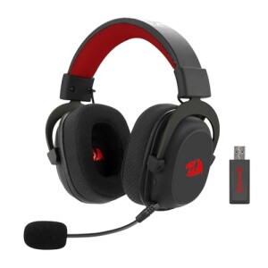 Headset Gamer Redragon Zeus Pro Preto Sem Fio 7.1 H510-pro com 33% de desconto