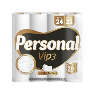 Achamos: 24 Rolos de Papel Higiênico Personal Vip Folha Tripla por R$ 32,00